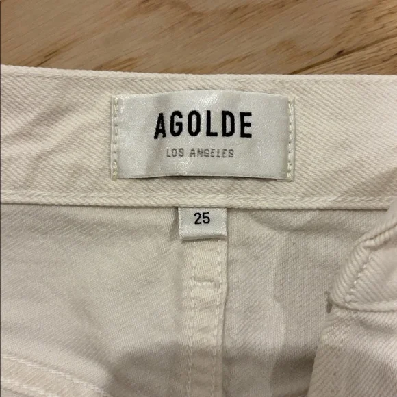 Agolde Cream Button-Fly Jeans - Picture 4 of 7